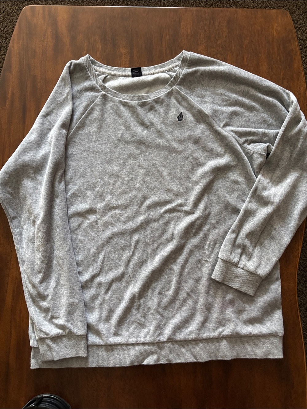 Volcom Heather Gray Pullover Sweatshirt